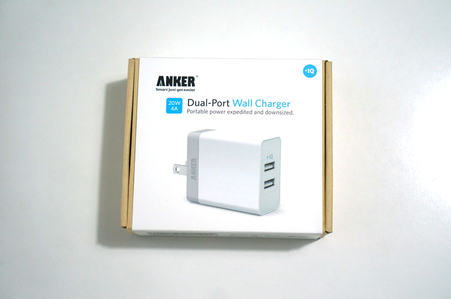iPadやiPhoneを急速充電！Ankerの『20W 2ポート USB急速充電器 Dual-Port Wall Charger』がやってきた！